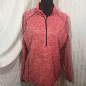 Champion Men's Heathered Red Quarter-Zip Jacket